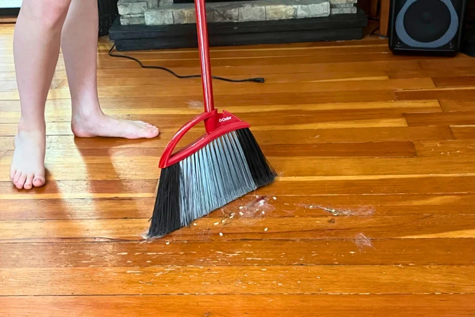 O-Cedar Pet Pro Broom with Step-On Dustpan