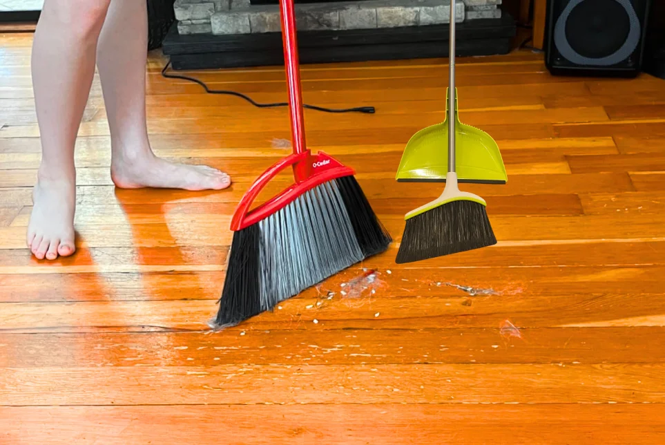 showing the Best Brooms for Hardwood Floors